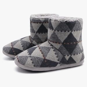 GPOS Knit Rock Wool Warm Men’s 15 Indoor Pull on Cozy Memory Foam Boots Booties